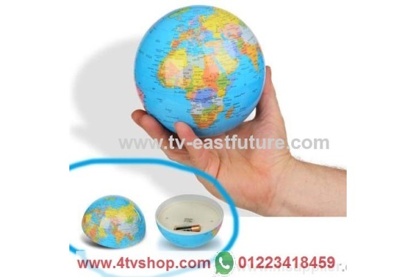 كرة ارضية سحرية تدور واضائة ملونة magic revoling globe