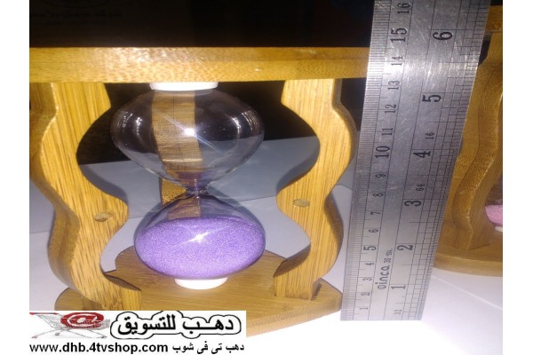 ساعة رملية مدتها 10 دقائق ارتفاعها 15 سم شيك جدا